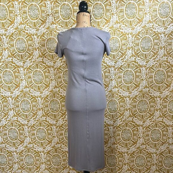 NWT ATM Anthony Thomas Melillo Modal Rib Knit Stretch Midi Dress in Snake size S - Picture 10 of 12